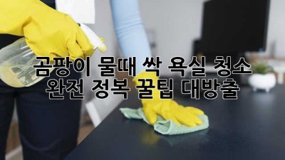🛁 곰팡이 물때 싹! 욕실 청소 완전 정복 (꿀팁 대방출) 🧽