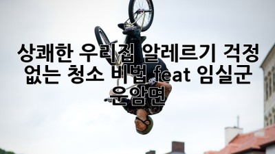 🏡 상쾌한 우리집, 알레르기 걱정 없는 청소 비법 (feat. 임실군 운암면)